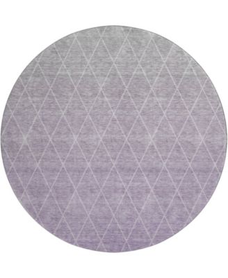 Lazio Washable LZ2 8'x8' Round Area Rug
