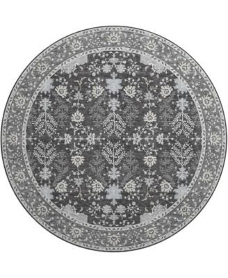 Hatay Washable HY9 8'x8' Round Area Rug