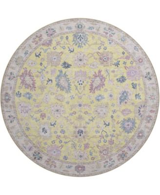 Hatay Washable HY7 8'x8' Round Area Rug