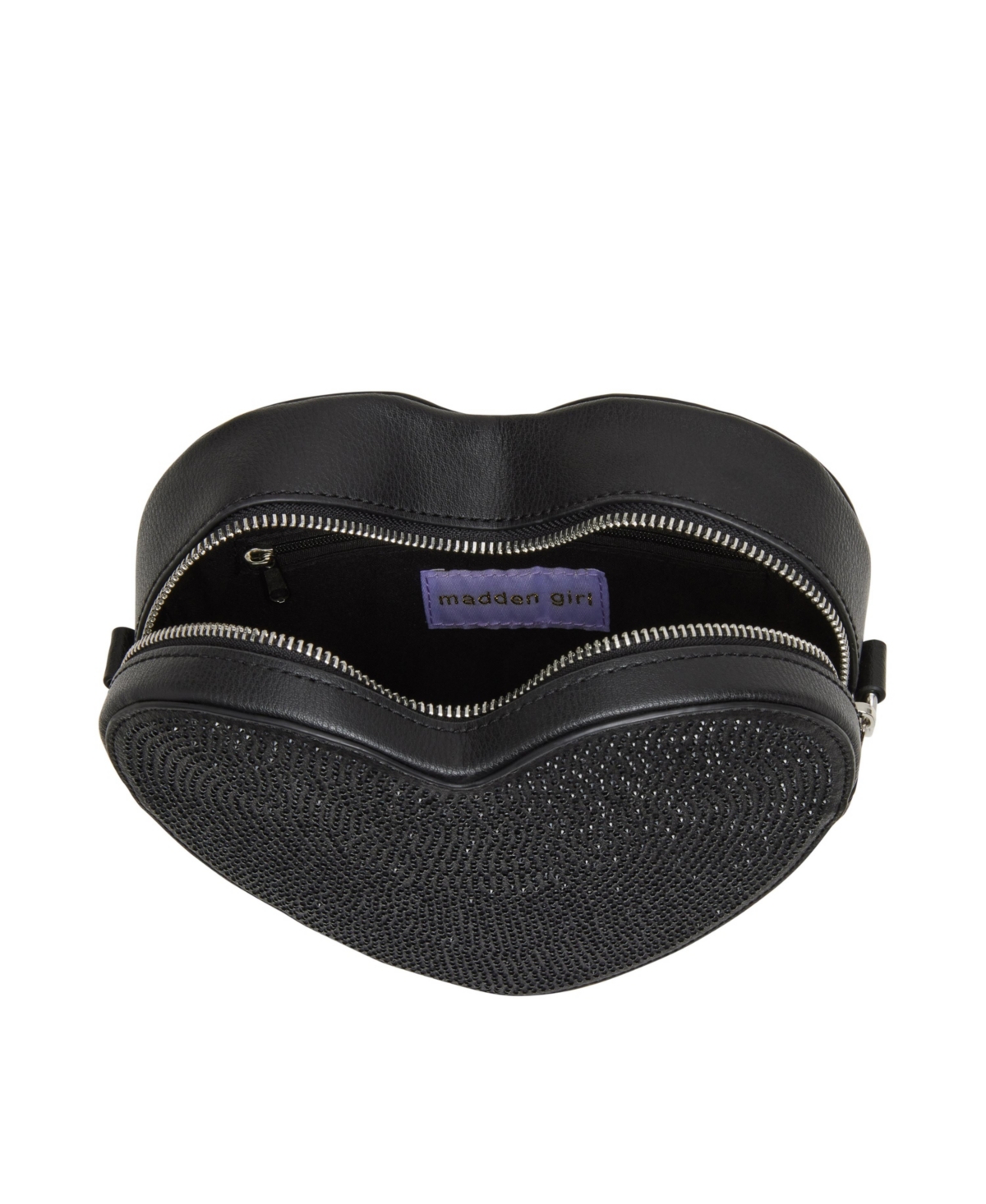 Madden Girl Gia Heart with Rhinestones Crossbody Bag