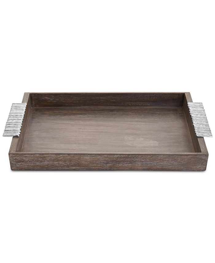 Michael Aram Joshua Tree Collection Nickelplate Wood Serving Tray Reviews Serveware Dining Macy S