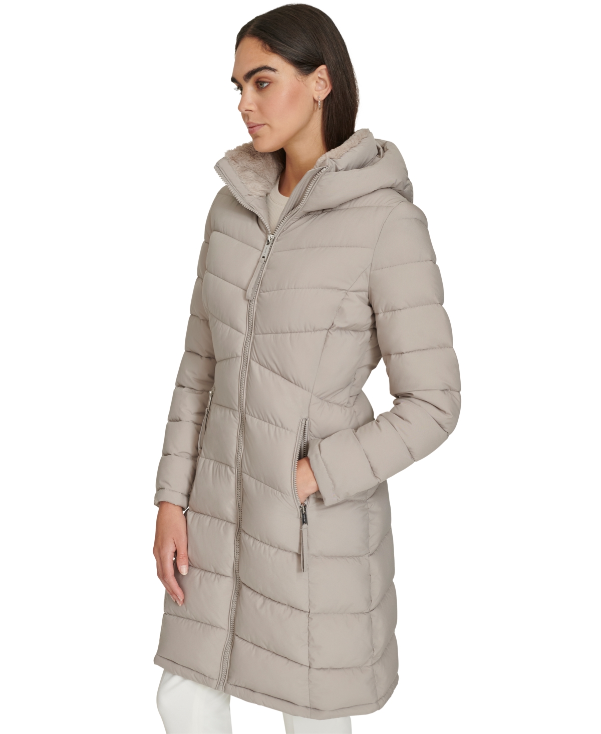 Calvin Klein Women's Hooded Puffer Coat