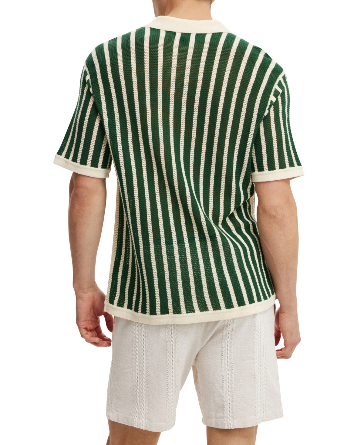 Shop Cotton On Men's Elevated Easy Short In Natural Vertical Weave