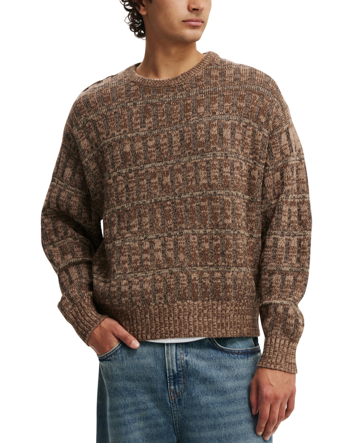 COTTON ON MEN'S GARAGE KNIT SWEATER 