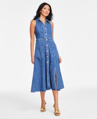 white christmas dresses Idalia Denim Dress main image 0