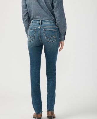 Women's Suki Mid Rise Curvy Fit Straight Jeans