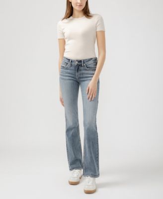 Women's Suki Mid Rise Curvy Fit Slim Bootcut Jeans
