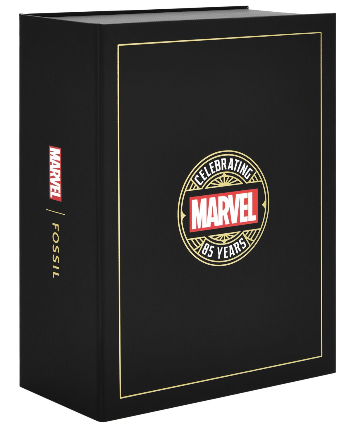 Fossil Unisex Marvel x Limited Edition Automatic Red andNylon and Leather Watch, 42mm - Black