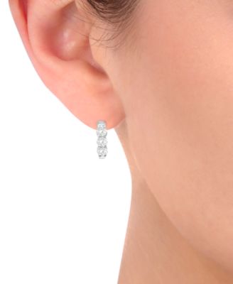Diamond Hoop Earrings (1-1/2 ct. t.w.) in 14k White or Yellow Gold