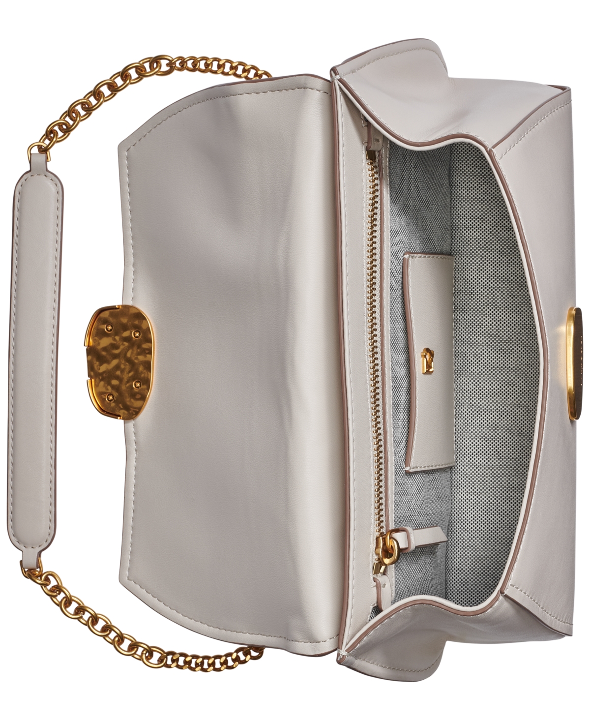 DONNA KARAN SAG HARBOR SHOULDER WITH SCULPTED MAGNET CLOSURE 