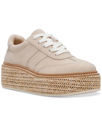 DV Dolce Vita - Women's Barkley Raffia Platform Lace-Up Sneakers