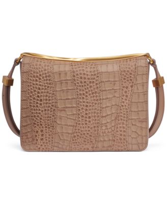 Jericho Croco Wave Flap Shoulder with Sculpted Hardware 