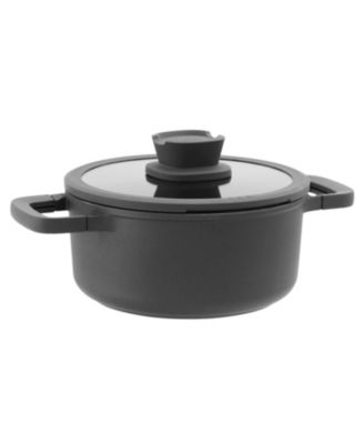 Leo Stone+ Nonstick Ceramic 8" Stock Pot with Lid Recycled, 3qt