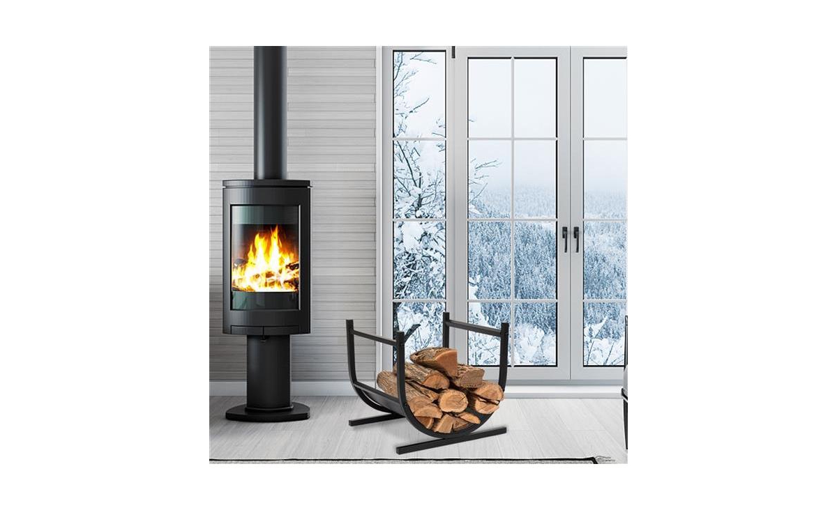 Slickblue U-Shaped Firewood Holder for Efficient Storage and Organization