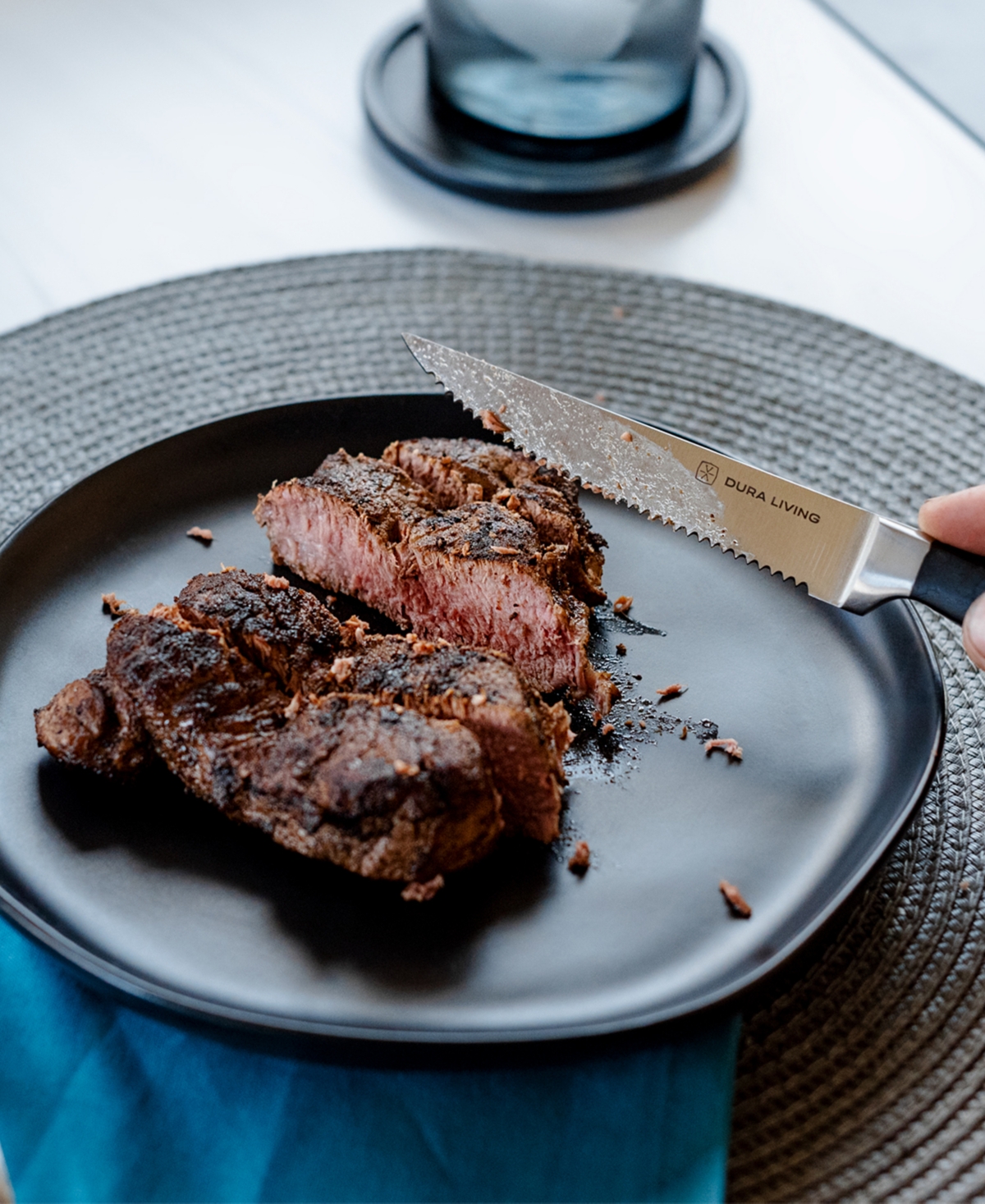 Dura Living 8-piece Steak Knife Set In Black