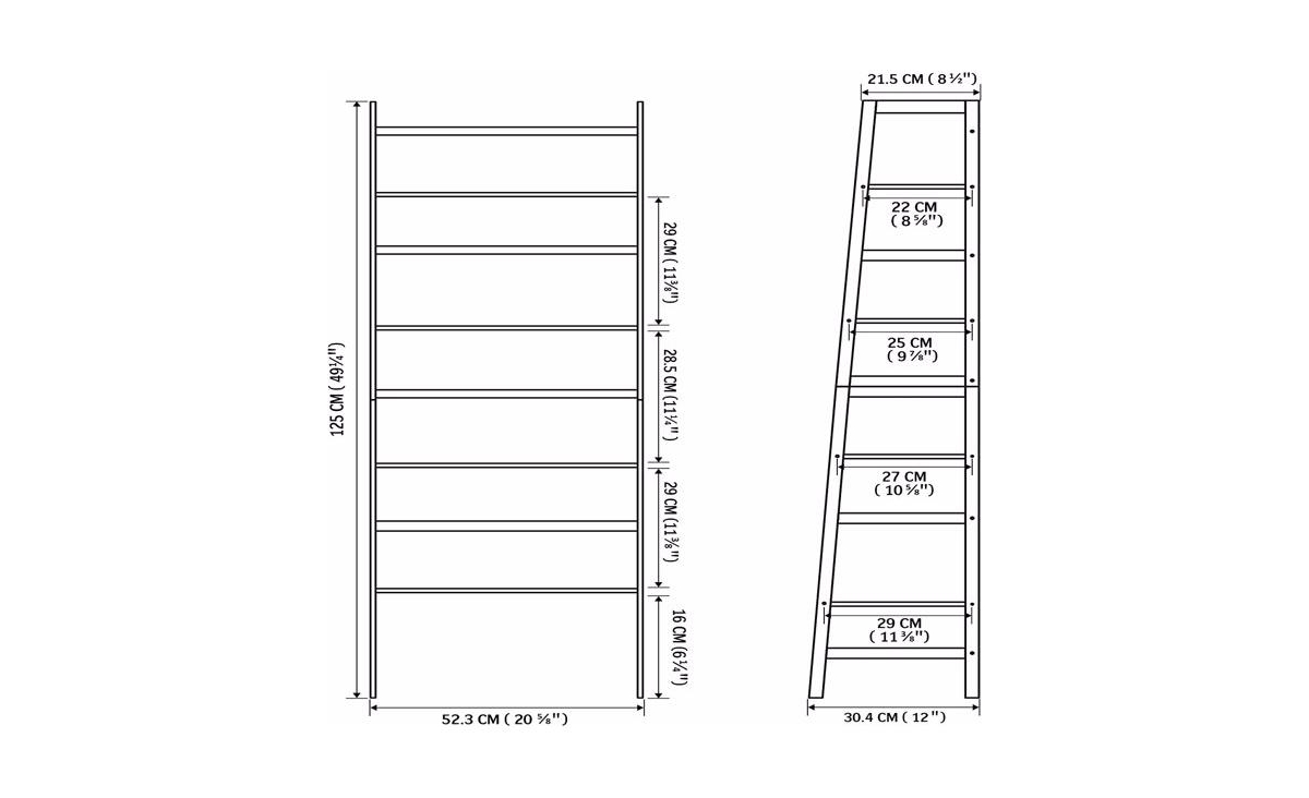 Slickblue Bookshelf for Stylish Storage and Display of Books and Decor