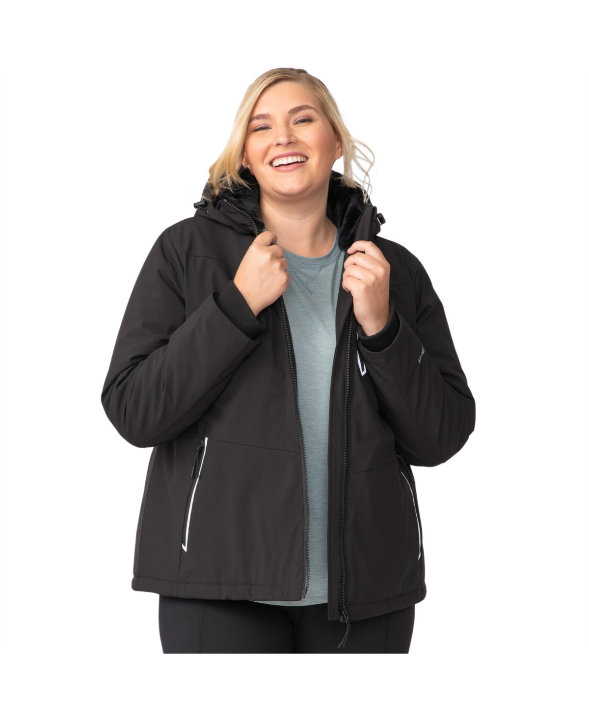 Free Country Plus Size FreeCycle Thermo Super Softshell Ii Jacket