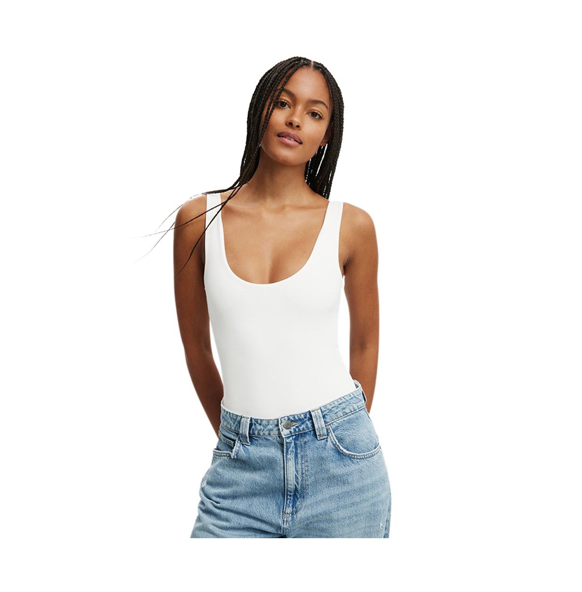 Cotton On Women's Cleo Scoop Neck Low Back Bodysuit