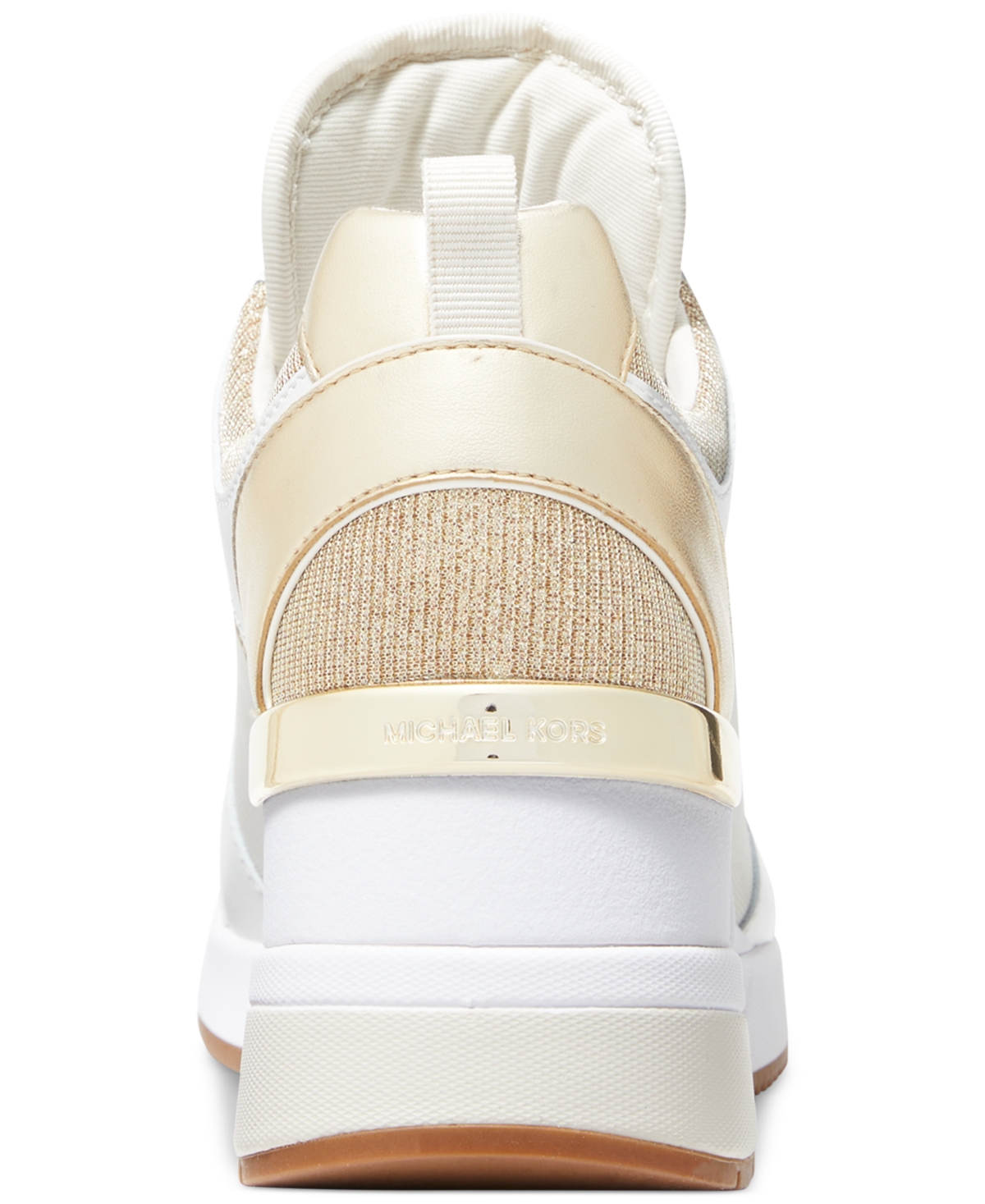 Shop Michael Kors Michael  Women's Georgie Trainer Sneakers In Pale Gold