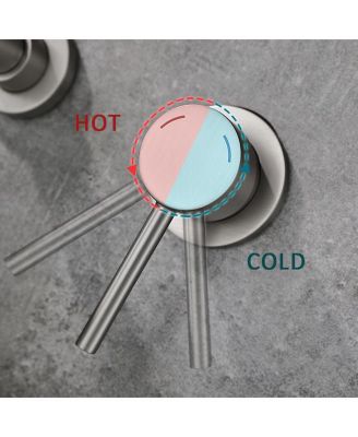 Wall-Mount Faucet for Bathroom Sink or Bathtub, Stylish and Space-Saving Design