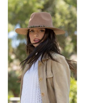 Jules Wool Felt Adjustable Wide Brim Hat