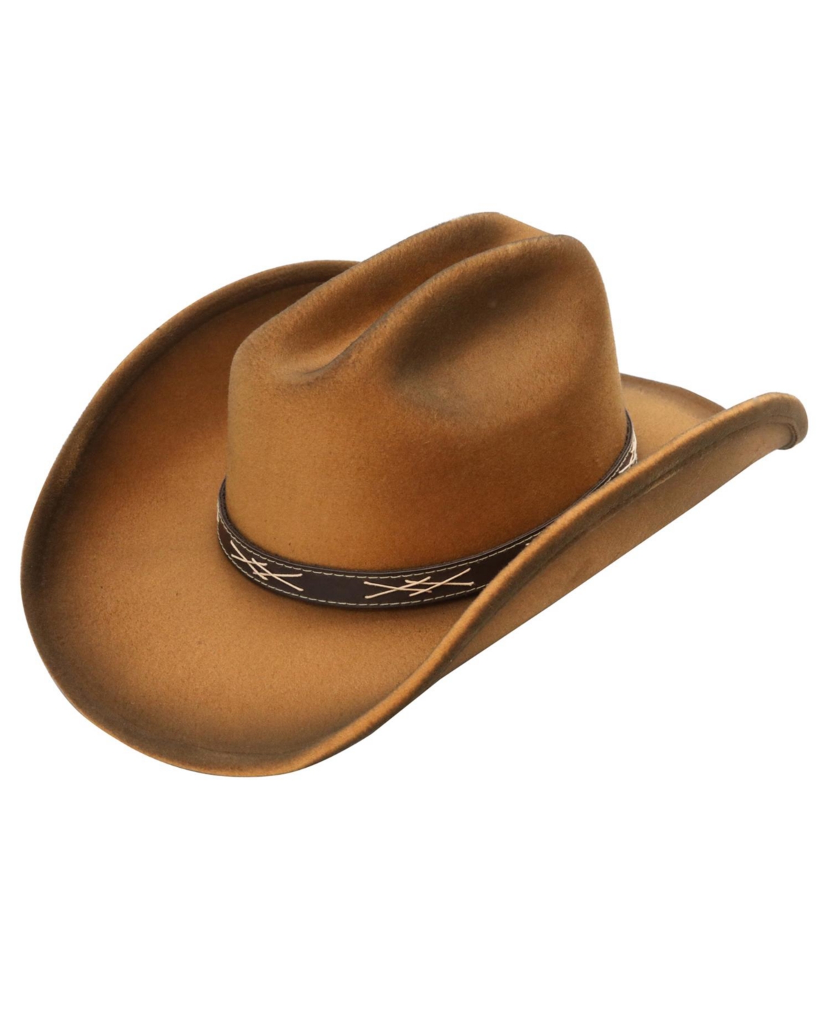 Peter Grimm Neizan Ultra Felt Stiched Band Western Drifter Hat -copper