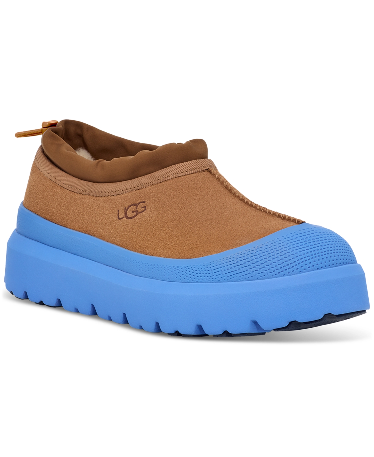 Shop Ugg Men's Tasman Weather Hybrid Slip-on Clogs In Chestnut,big Sky