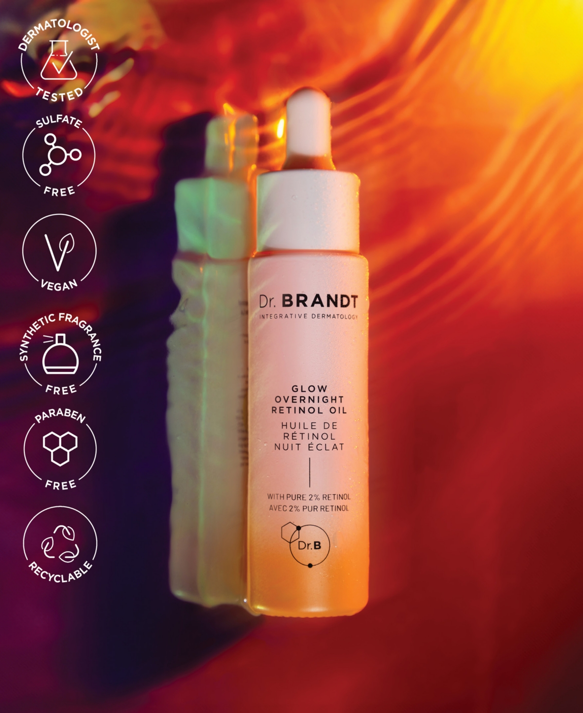 Dr. Brandt Glow Overnight Retinol Oil, 1 Oz. In No Color