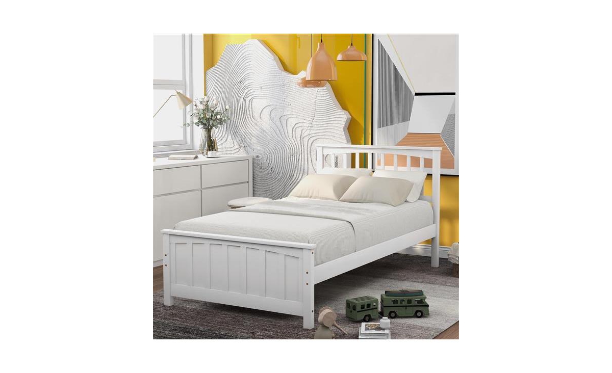Slickblue Wood Platform Bed Twin size Platform Bed