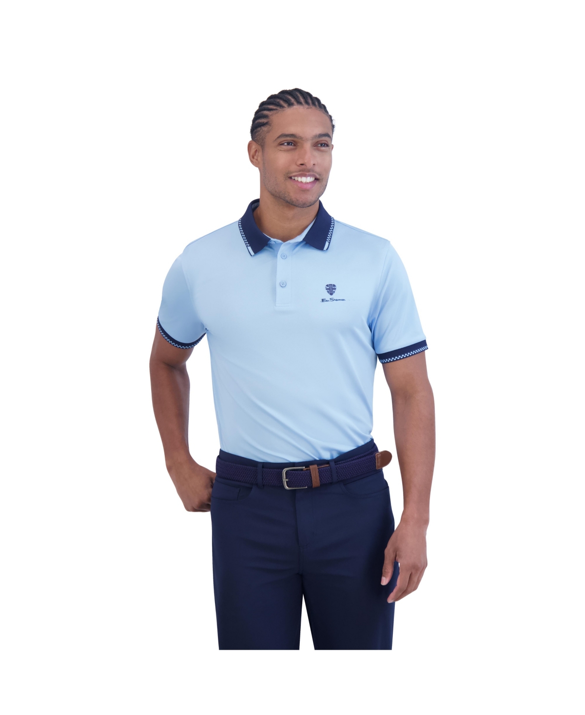 Ben Sherman Sports Fit Polo Shirt In Placid Blue