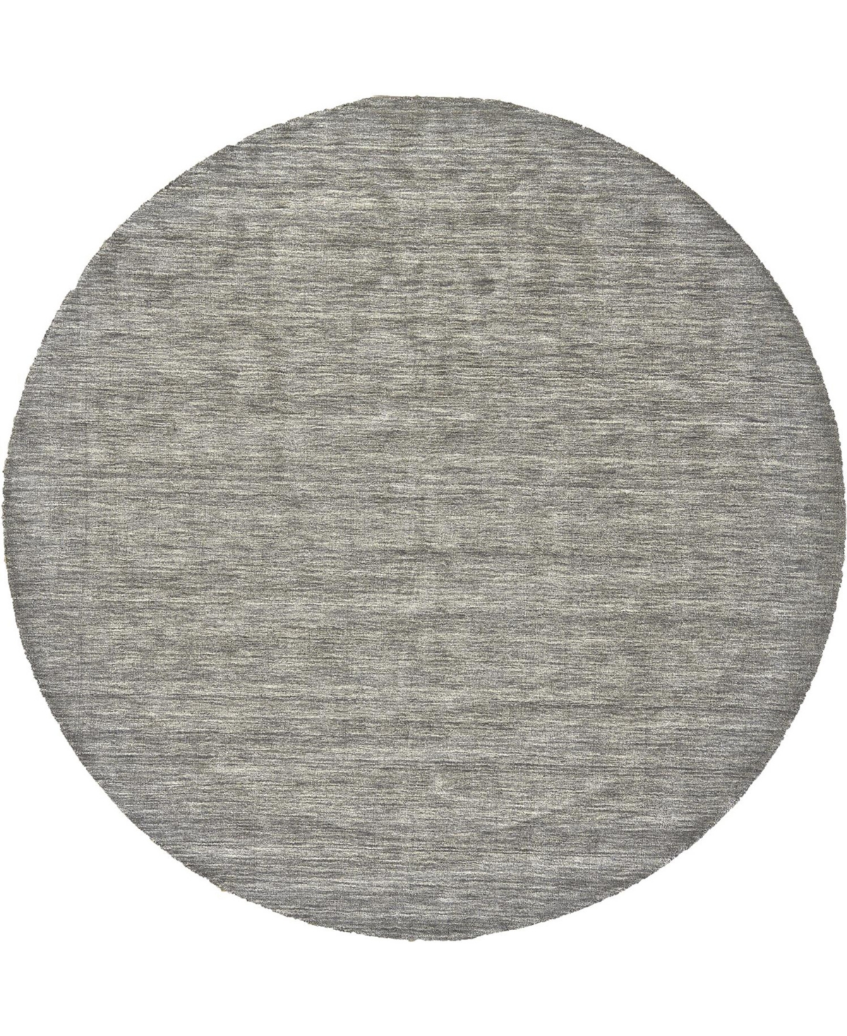 Shop Feizy Luna 8049f 8'x8' Round Area Rug In Gray,ivory