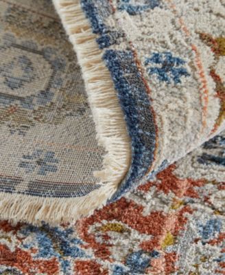 Shop Feizy Kaia 39htf Rug Collection In Ivory,blue
