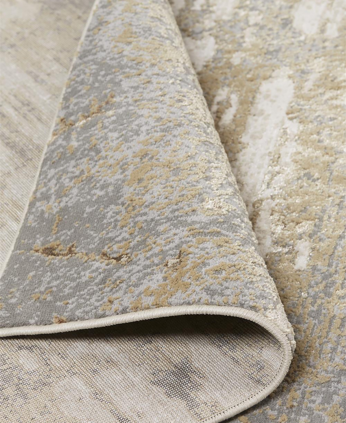 Shop Feizy Aura 3567f 6'7"x9'6" Area Rug In Ivory,gold