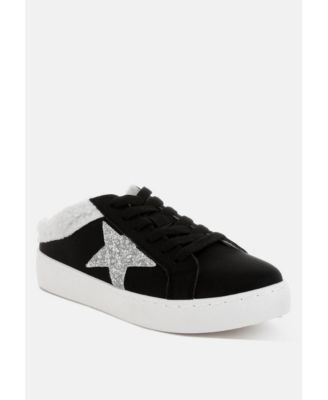Moxie Fur Collar Slip On Sneakers