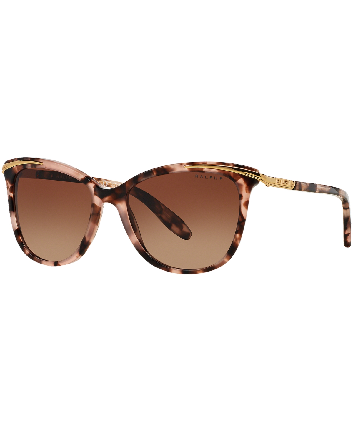Ralph Lauren Polarized Sunglasses , RA5203 - TORTOISE PINK/ BROWN GRADIENT POLAR