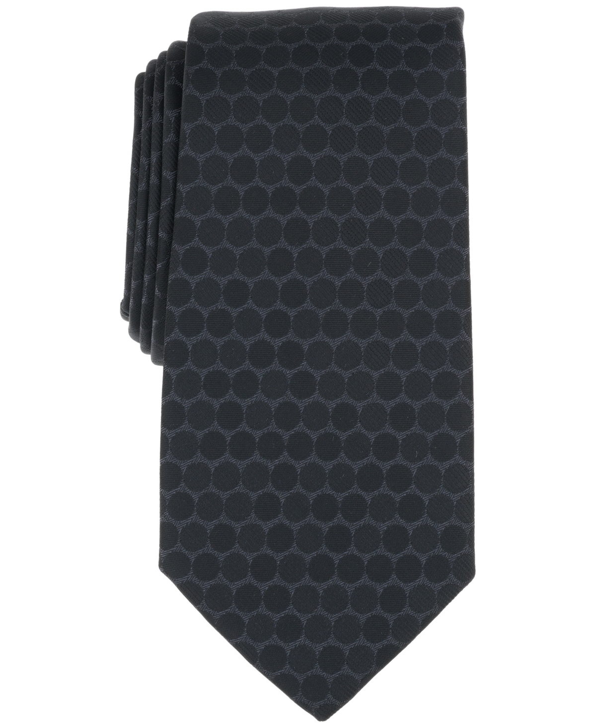 Perry Ellis Men's Naylon Dot Tie - Navy