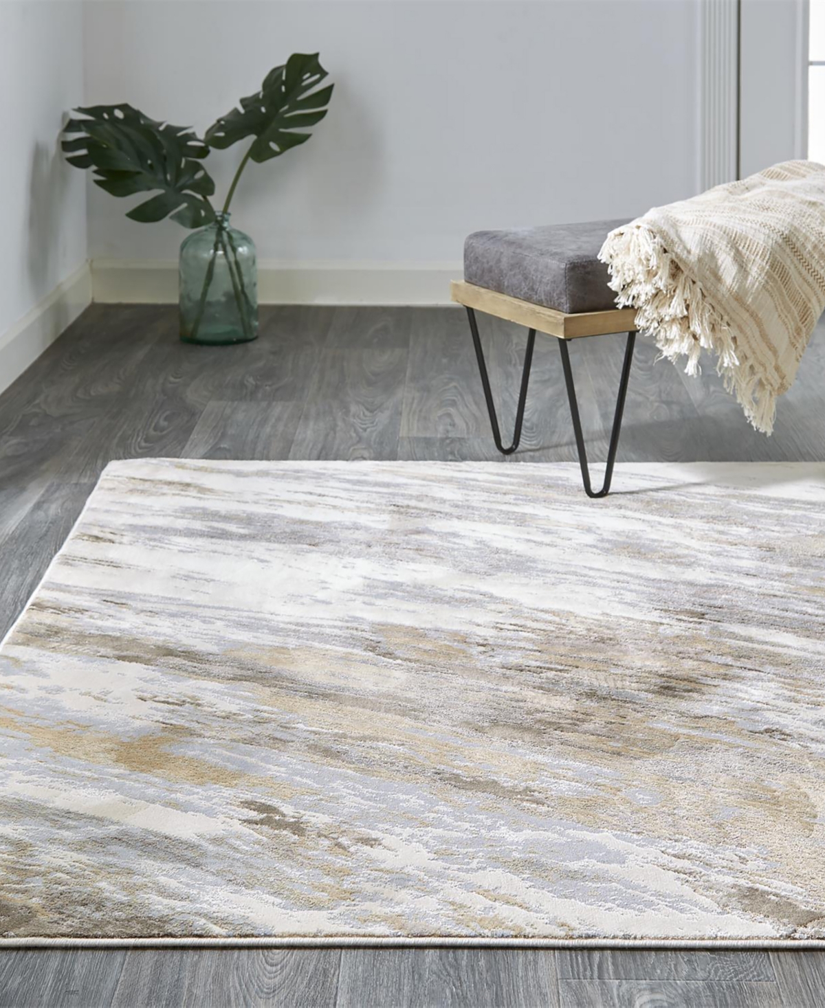 Feizy Parker 3704f 7'9"x10' Area Rug In Ivory,tan