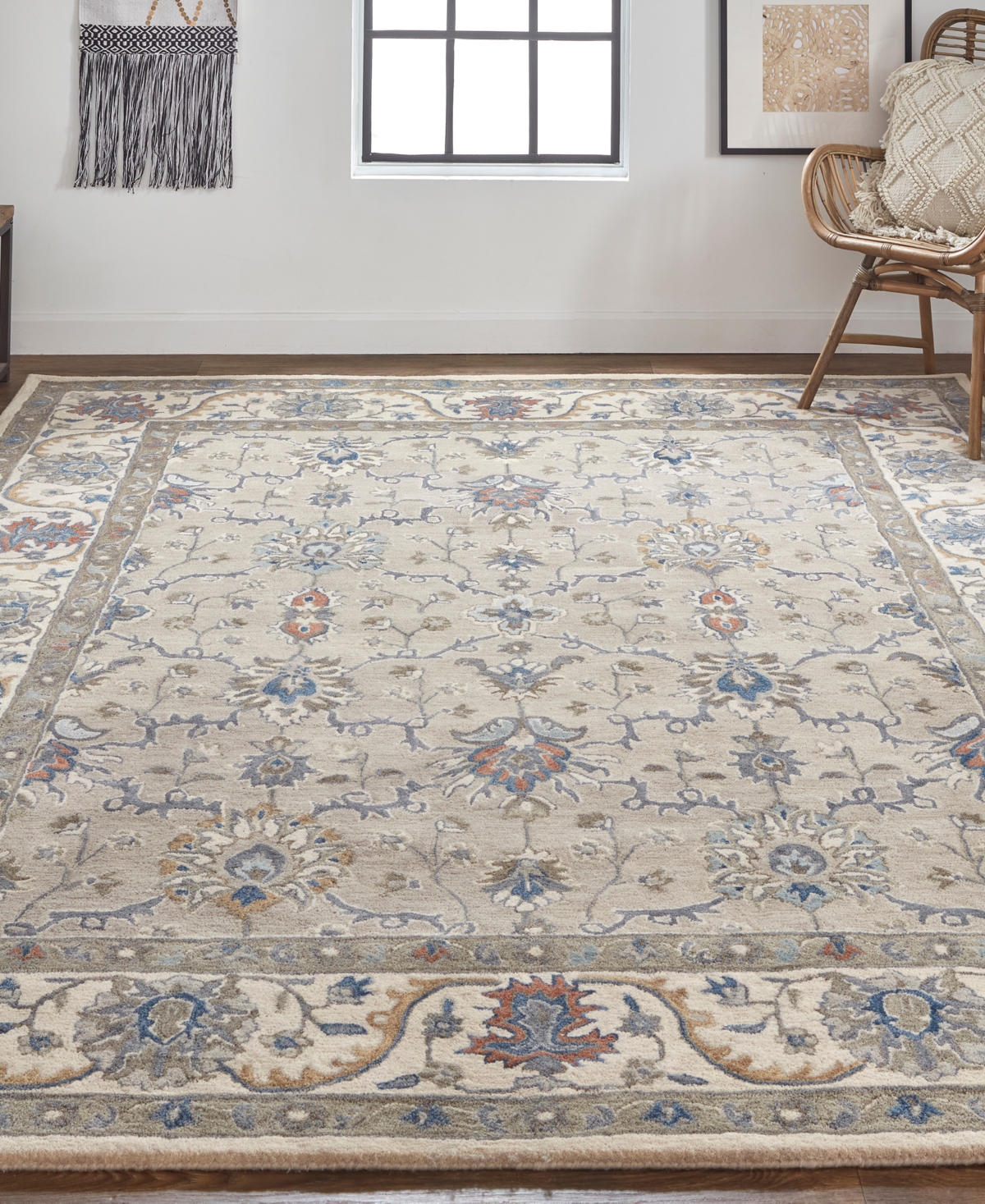 Shop Feizy Rylan 8640f 5'x8' Area Rug In Gray
