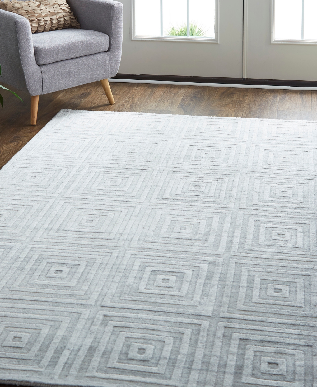 Shop Feizy Redford 8670f 8'x10' Area Rug In White