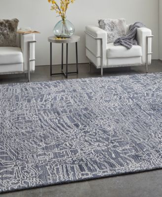 Feizy Whitton 8891f Rug Collection In Black,gray