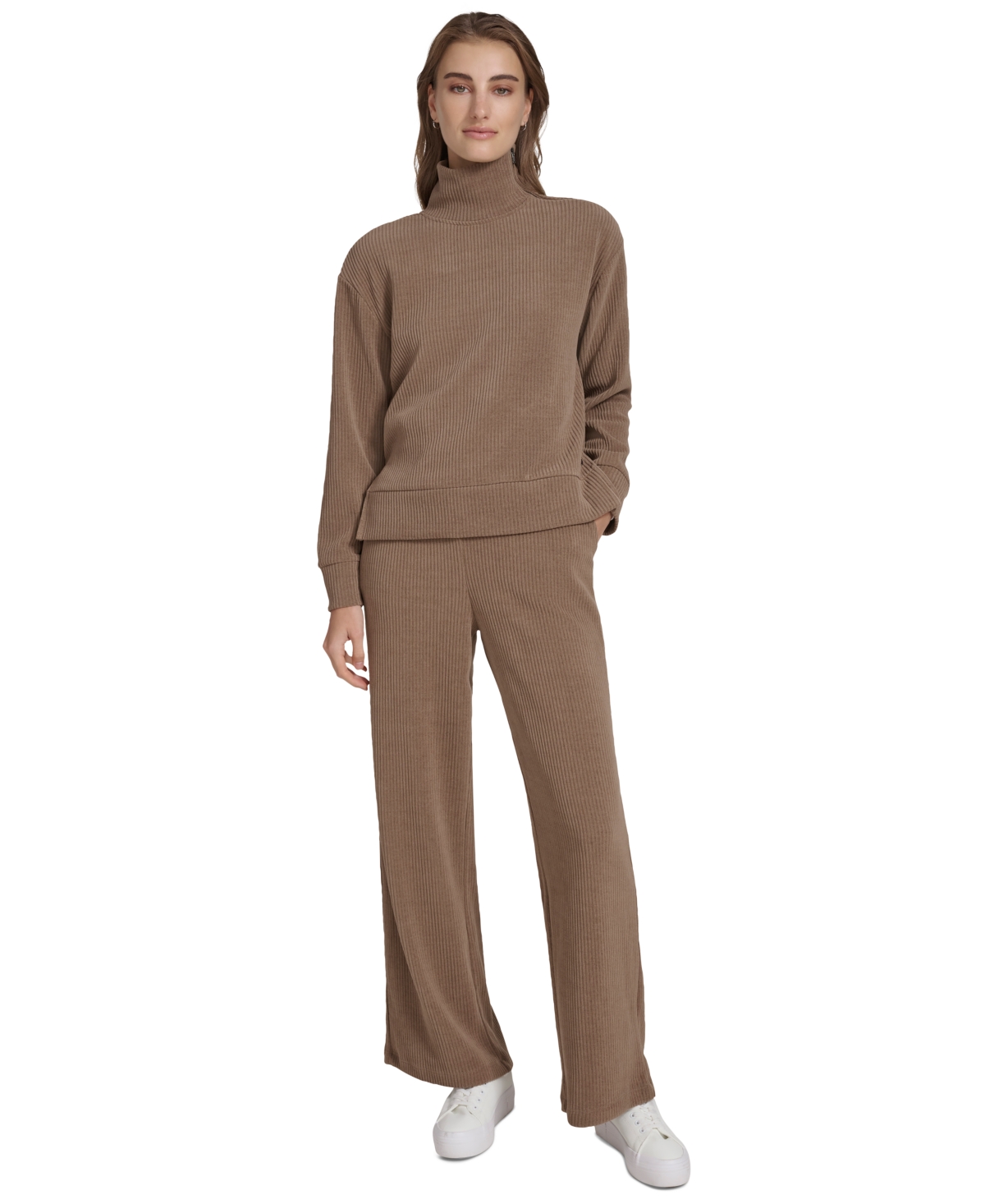 MARC NEW YORK ANDREW MARC SPORT WOMEN'S CHENILLE RIBBED TURTLENECK SWEATER 