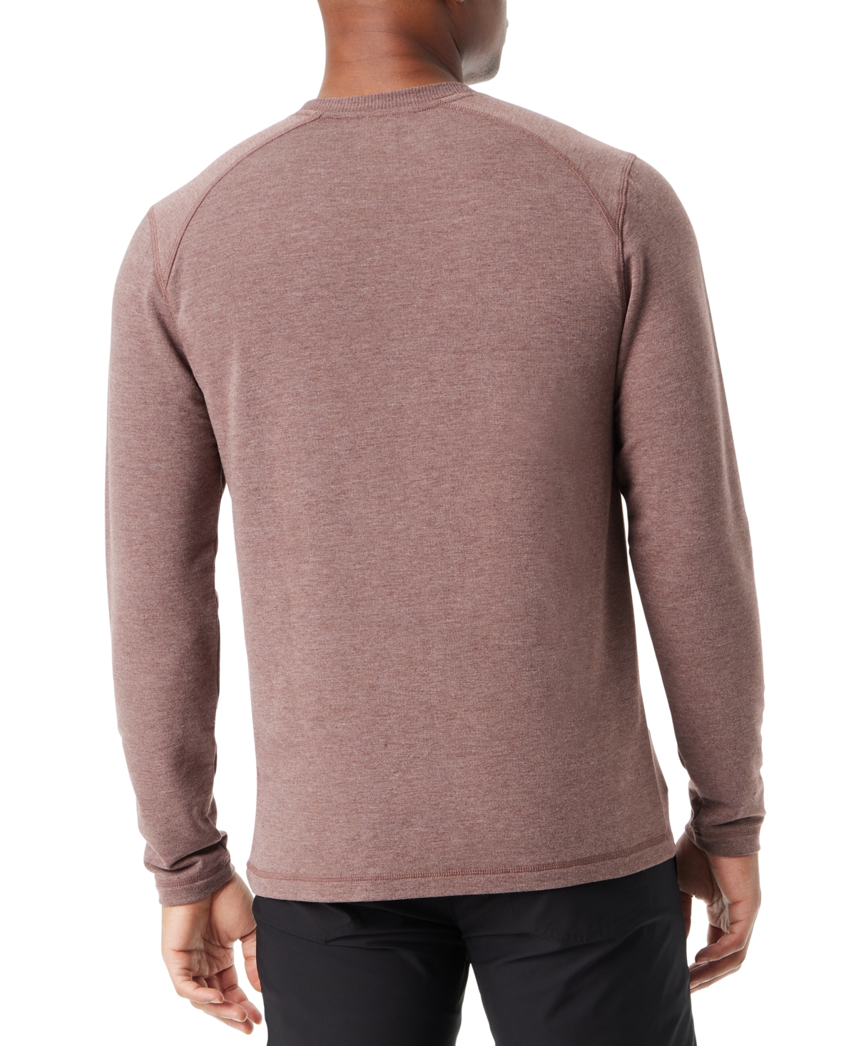 BASS OUTDOOR MEN'S LONG-SLEEVE RIBBED T-SHIRT 
