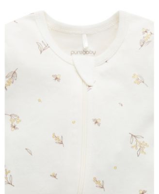 Baby Boy and Baby Girl Short Sleeve Zip Coveral