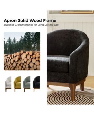 Augus Modern Boucle Armchair Chair with Adjustable Feet