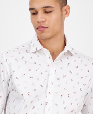 Men's Slim Fit Long Sleeve Button-Front Sami Floral Print Shirt, Exclusively at Macy's