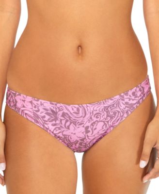 Raisins - Juniors' Lowrider Printed Bikini Bottoms