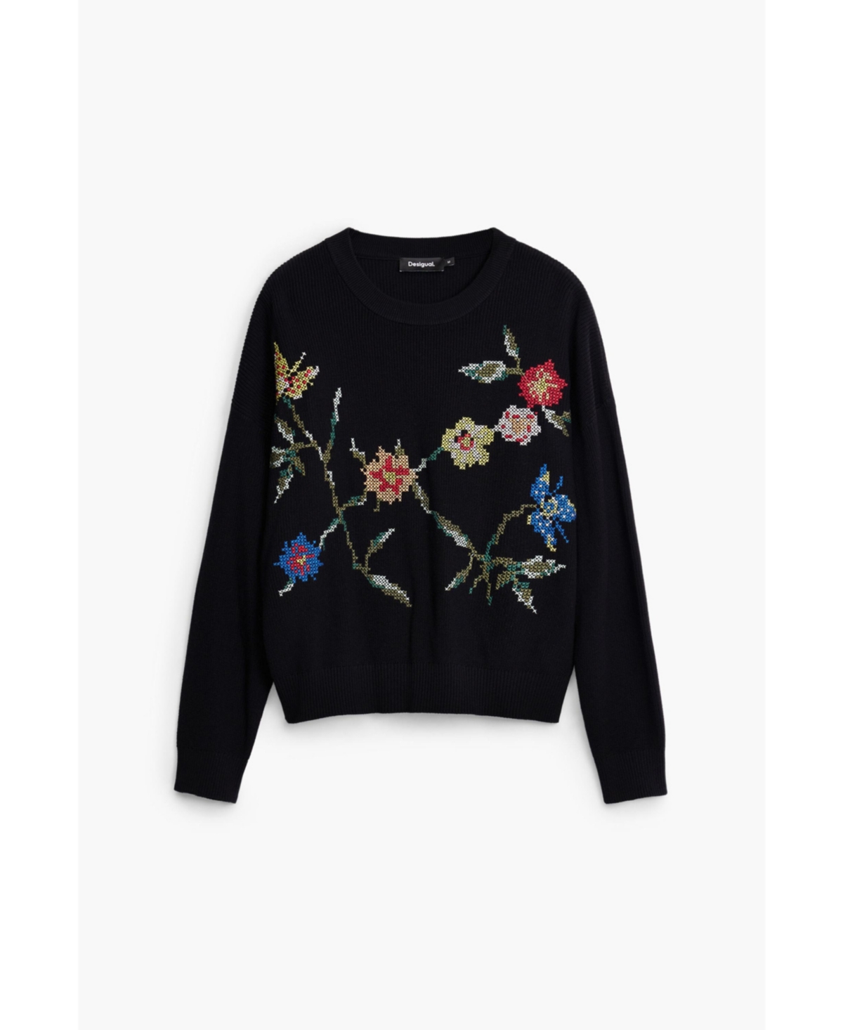 Desigual Women's Embroidered flower sweatshirt