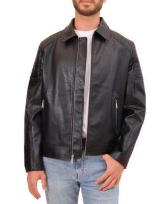 Bagatelle Homme Men s Quilted Faux Leather Jacket Macy s