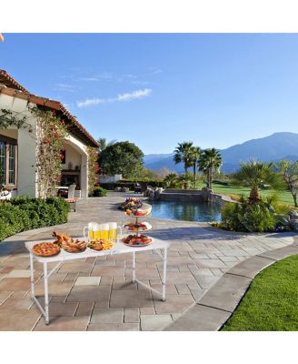 Portable Multipurpose Folding Table in White – Versatile and Convenient Table for Indoor and Outdoor Use, Ideal for Events and Everyday Activities