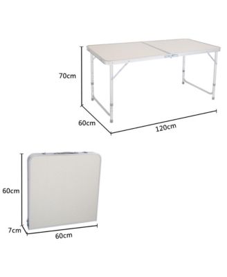 Portable Multipurpose Folding Table in White – Versatile and Convenient Table for Indoor and Outdoor Use, Ideal for Events and Everyday Activities